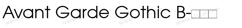 Avant Garde Gothic B字体转换